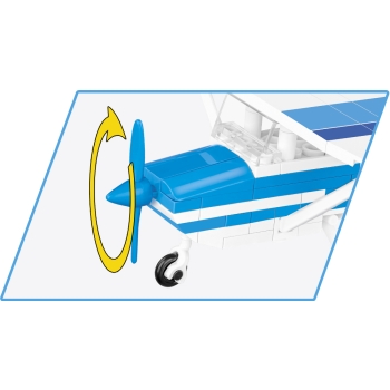 Cessna 172 Skyhawk-White-Blue